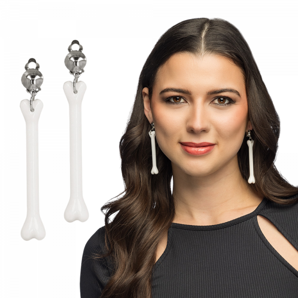 Boucles d’Oreilles Pendantes Os – Femme des Cavernes