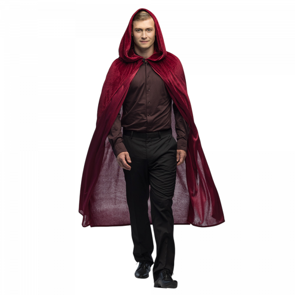 Cape Rouge Bordeaux 170 cm – Déguisement Halloween