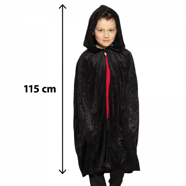 Cape Noire Enfant 115 cm – Déguisement Halloween