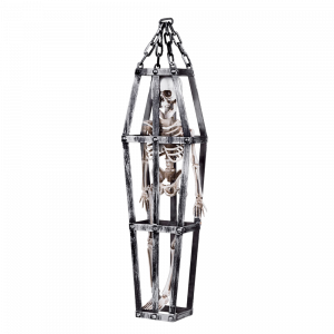 Squelette en Cage à Suspendre 50 cm – Décoration Halloween