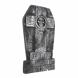 Pierre Tombale Tête de Mort RIP 50 x 27 cm – Décoration Halloween