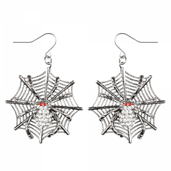 Boucles d’Oreilles Araignée – Accessoire Halloween
