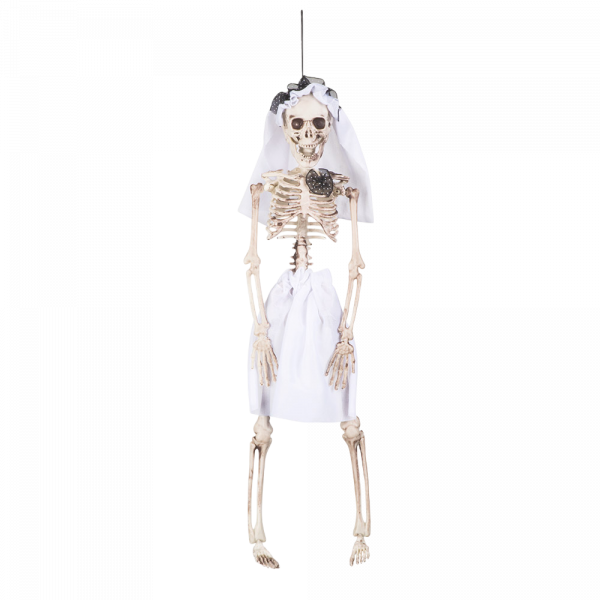 Squelette Mariée à Suspendre 40 cm – Décoration Halloween