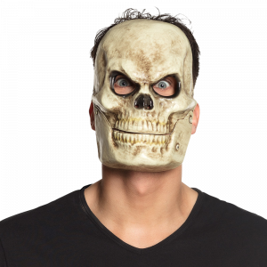 Masque Tête de Mort PVC à Mâchoire Mobile – Halloween