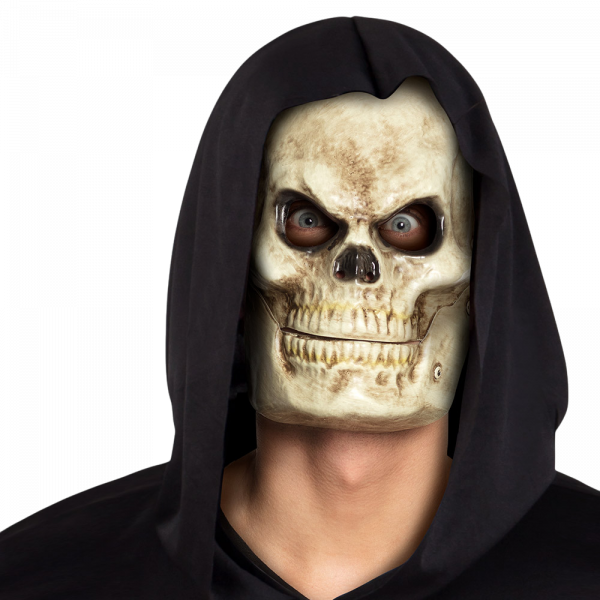 Masque Tête de Mort PVC à Mâchoire Mobile – Halloween