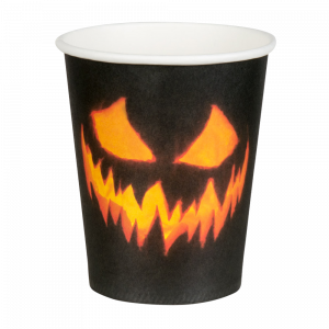 Lot de 10 Gobelets Citrouille Effrayante 25 cl – Halloween