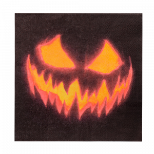Lot de 20 Serviettes Citrouille Effrayante 33 x 33 cm – Halloween