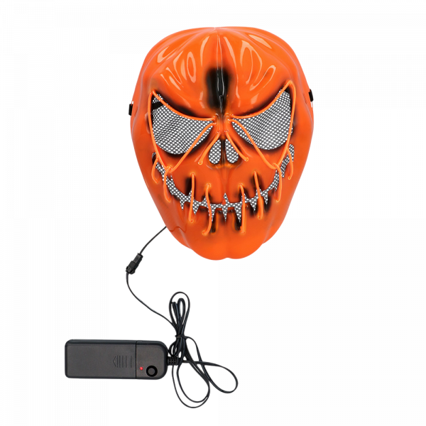 Masque LED Citrouille Effrayante – Masque Lumineux Halloween