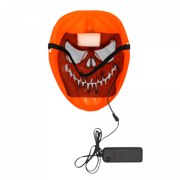Masque LED Citrouille Effrayante – Masque Lumineux Halloween
