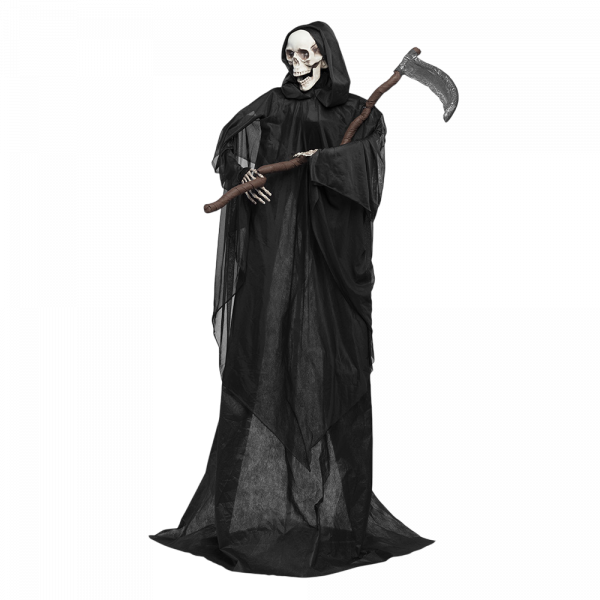 Poupée Squelette Faucheuse avec Faux Animée 183 cm – Halloween
