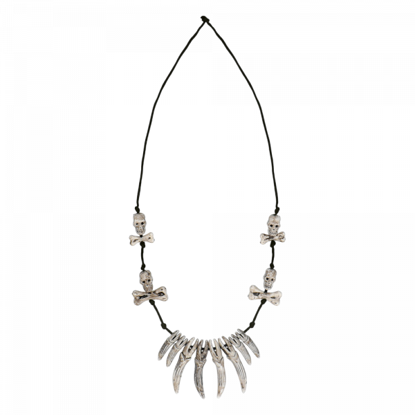 Collier Lame Tête de Mort – Bijou Halloween
