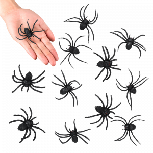 Lot de 12 Araignées 5 x 6 cm – Décoration Halloween