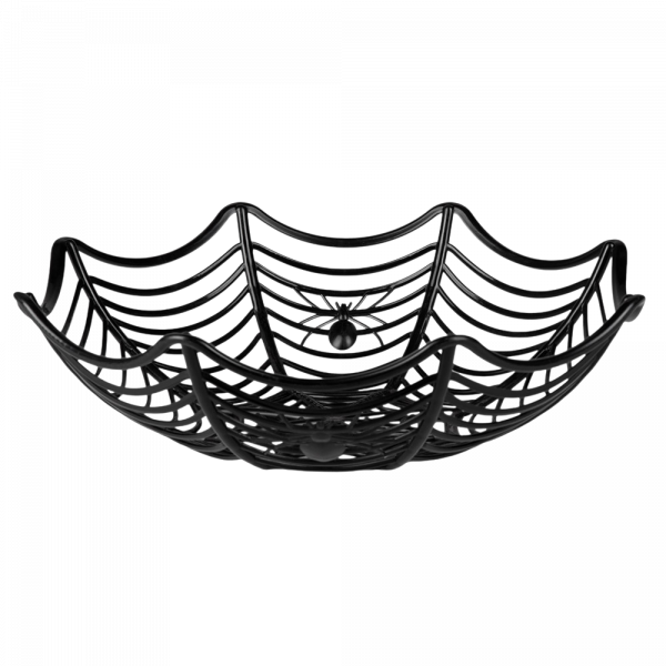 Corbeille Toile d’Araignée 27 cm – Décoration Halloween