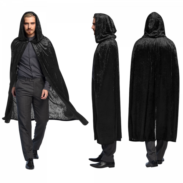 Cape Noire 170 cm – Déguisement Halloween