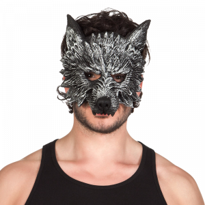 Demi-Masque Loup-Garou en Mousse – Halloween