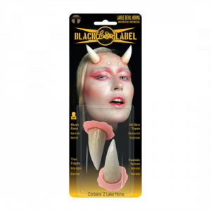 Paire de Cornes de Diable Larges en Latex – Déguisement Halloween