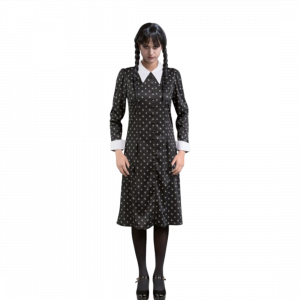 Robe Noire Mercredi Addams M – Déguisement Femme