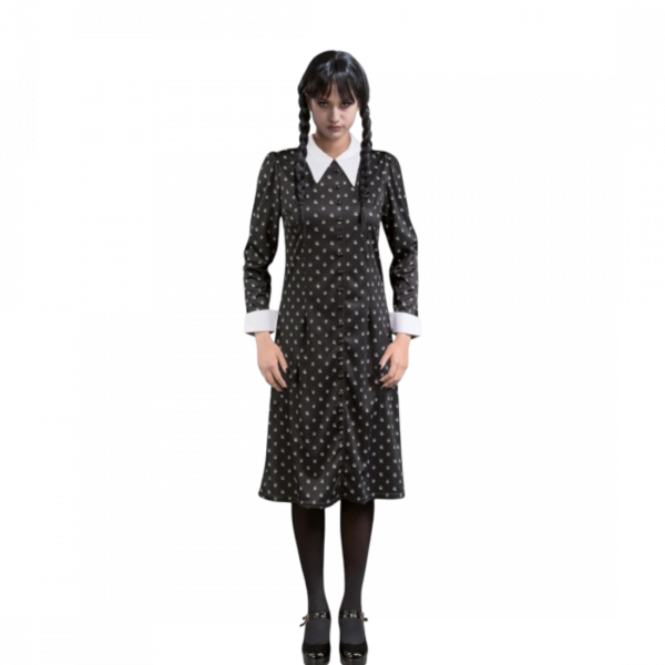 Robe Noire Mercredi Addams M – Déguisement Femme