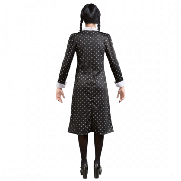 Robe Noire Mercredi Addams XS – Déguisement Femme
