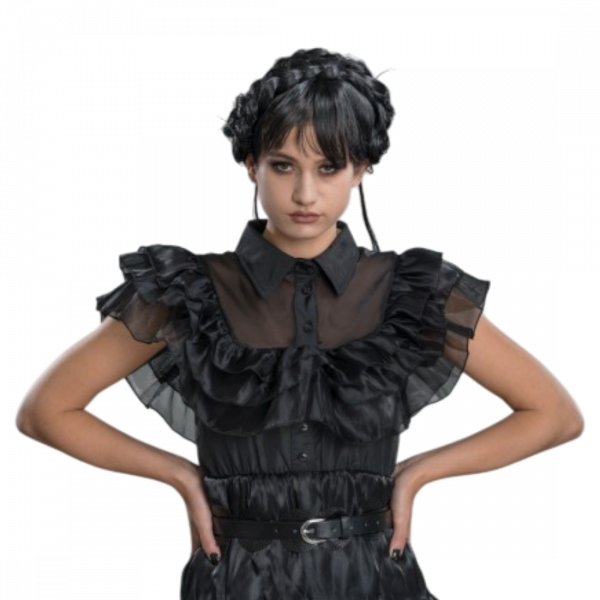 Robe de Bal Noire Mercredi Addams 2 Pièces S – Déguisement Femme