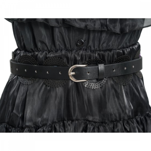 Robe de Bal Noire Mercredi Addams 140 cm – Déguisement Enfant