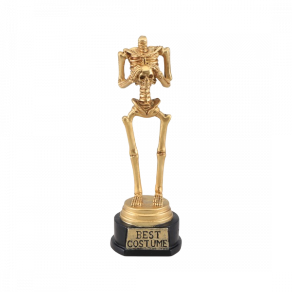 Trophée Squelette 18 cm – Récompense Halloween