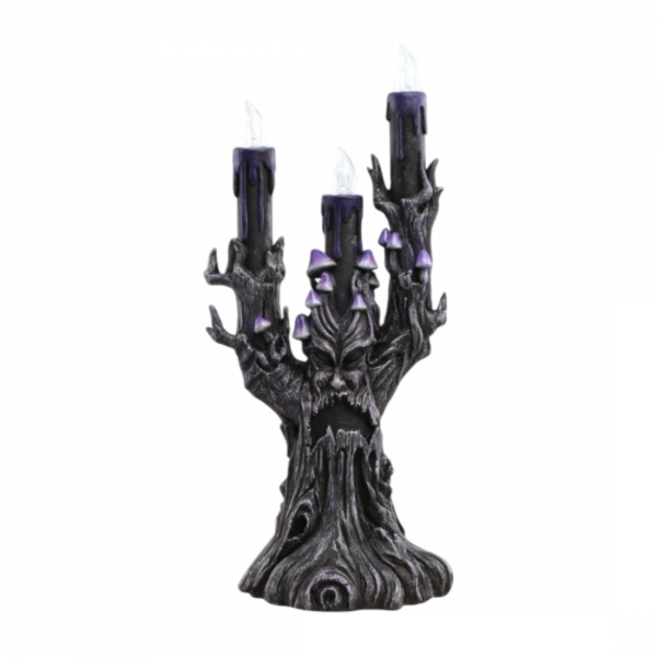 Chandelier Arbre Maléfique LED Violet 30,5 cm – Décoration Halloween