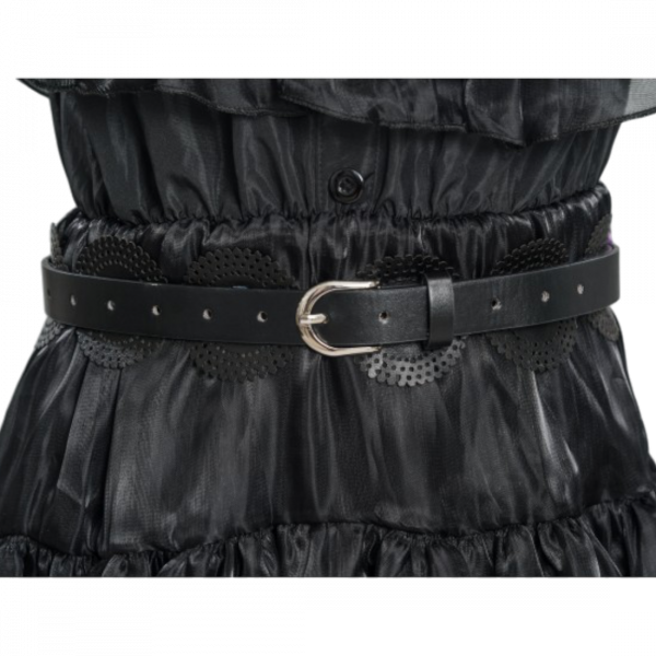 Robe de Bal Noire Mercredi Addams 128 cm – Déguisement Enfant