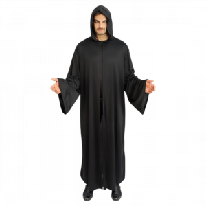 Cape de Prêtre Satanique Noire 180 cm – Déguisement Halloween