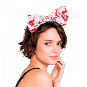 Serre-Tête Nœud Ensanglanté – Accessoire Halloween