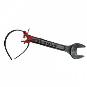 Serre-Tête Clé Plate Ensanglantée – Accessoire Halloween