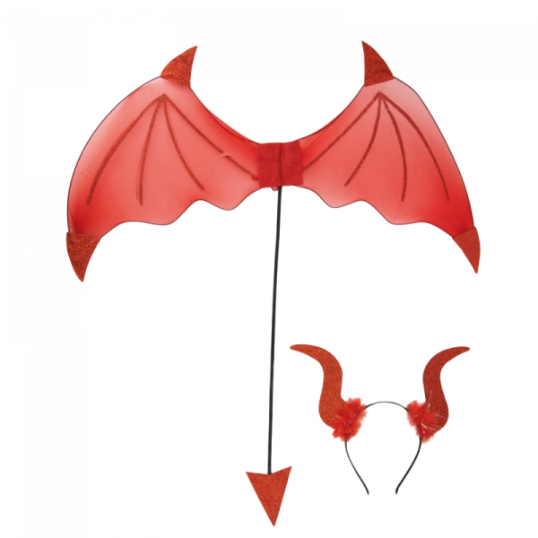Kit Diable Rouge 2 Pièces – Accessoires Déguisement Halloween