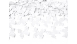 confettis papillon blanc