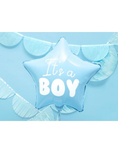 Ballon hélium naissance It's a Boy pied bleu