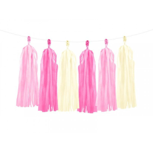 guirlande tassel rose