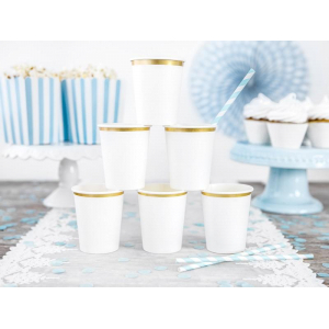 gobelet blanc or 2