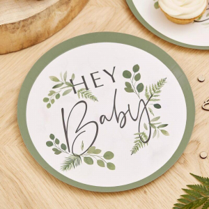 assiette botanique pour baby shower 2