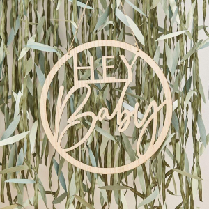 décoration en bois baby shower 2