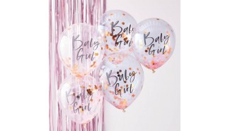 ballon confettis baby shower