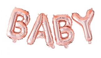 ballon lettres baby shower