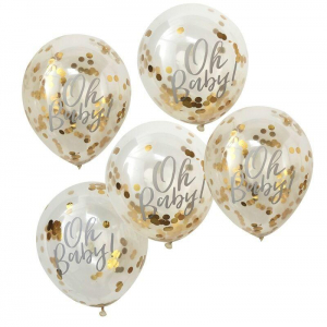 ballon confettis baby shower