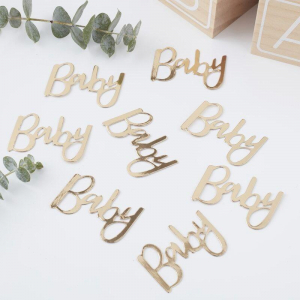 confettis doré baby shower 2