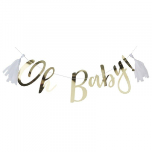 banderole doré baby shower