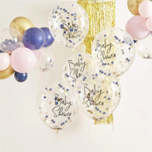 ballon bleu et rose baby shower 2