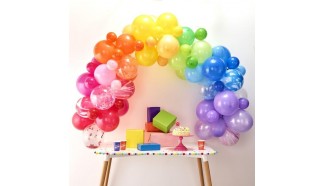 arche en ballon multicolore