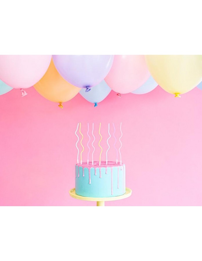 Bougies d'anniversaire pastel - Déco gateau anniversaire