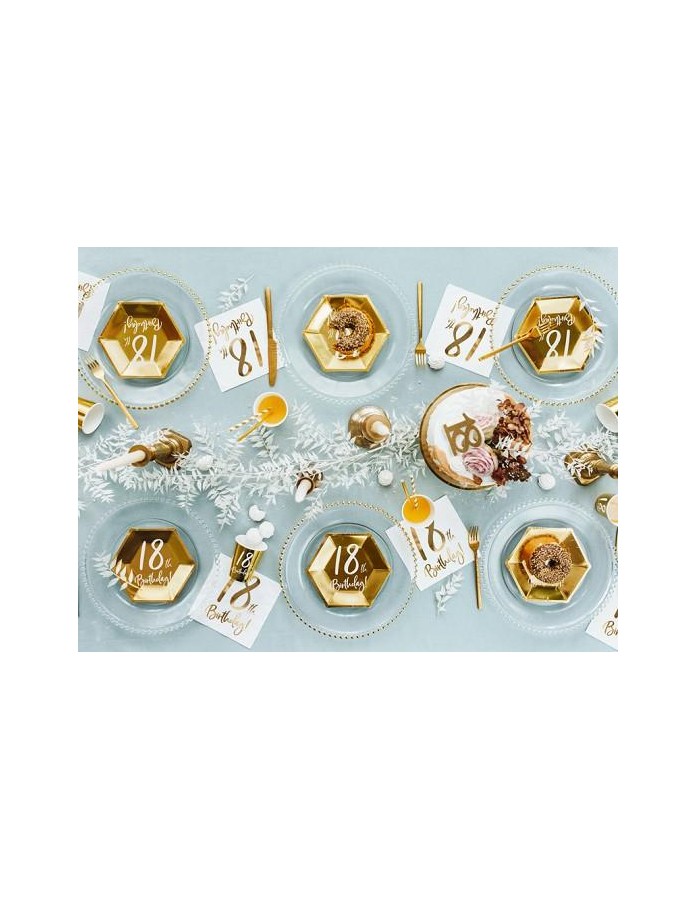 Bougie chiffre doré et paillettes x1 - Bougies d'anniversaire pour gâteau