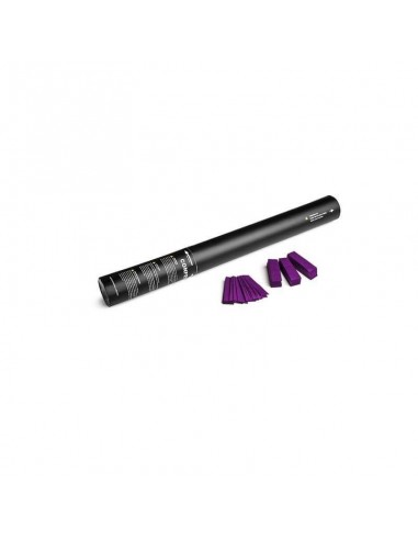 Canon manuel 40 cm confettis papiers rectangulaires violet