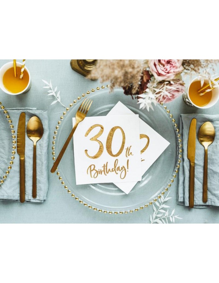 20 pièces Serviette jetable doré à imprimé fleur carré jetable en papier  portable pour la fête, Mode en ligne