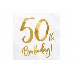serviette en papier 50 ans
